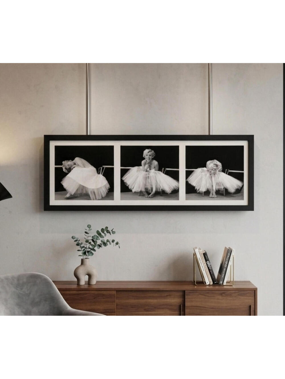 Textured Marilyn Monroe Three Print Wall Decor - Large - 14 x 38